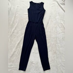 Uniqlo Navy Blue Sleeveless One Piece Jumpsuit